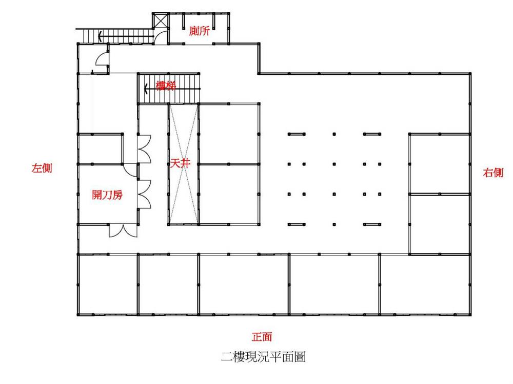 順天堂醫院2樓平面圖（照片提供：張進通許世賢教育事務基金會）